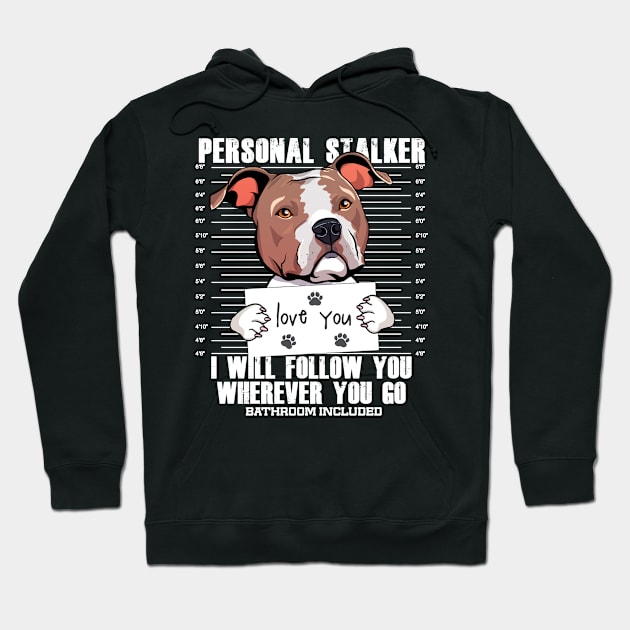 Funny American Staffordshire Terrier Dog Cartoon Hoodie by USProudness